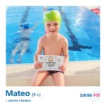 Mateo sa teší z diplomu za odvahu po úspešnom absolvovaní lekcií plávania v Bardejove.