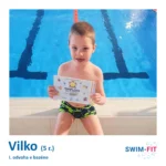 Mladý absolvent Vilko s certifikátom za statočnosť a prekonanie strachu z vody v SWIM-FIT.